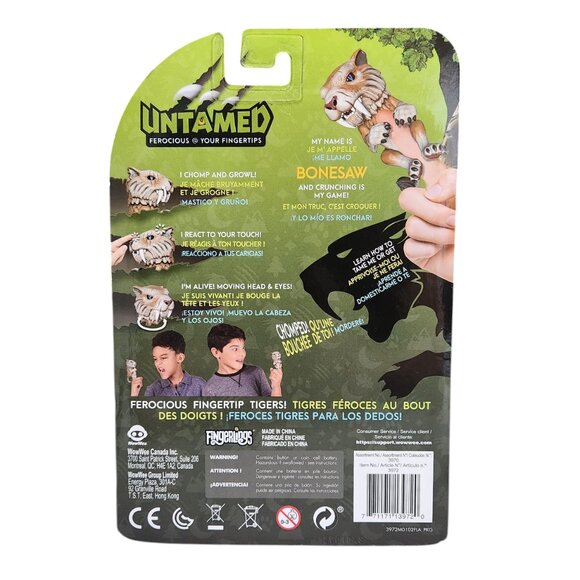 Fingerlings Untamed Ferocious Sabretooth Bonesaw Tiger 40+ sounds Interactive - Picture 2 of 2